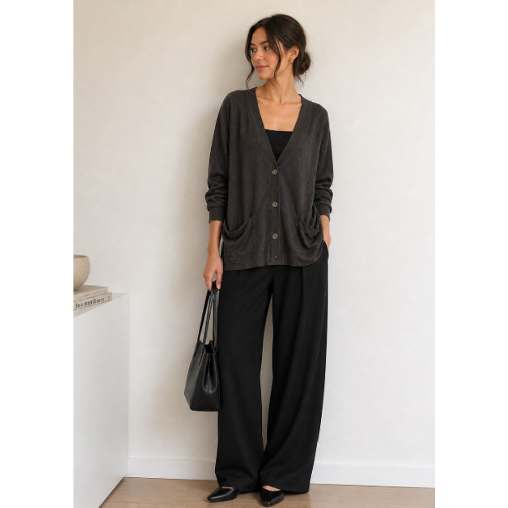 NWT Universal Standard Black Summer Cardi Lightweight Cardigan XL 26-28 Minimali